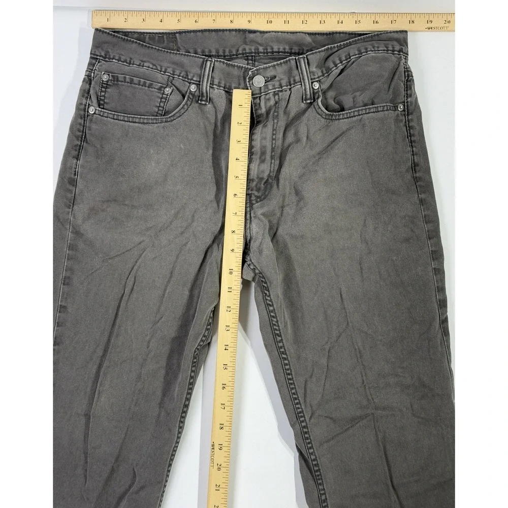 Levi's 511 Slim Fit Jeans Mens W36 L32 Gray Washed Denim Stretch